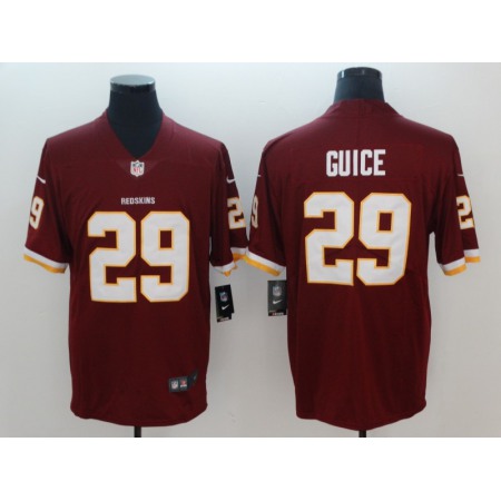 Men's Washington Redskins #29 Derrius Guice Burgundy 2018 Draft Vapor Untouchable Limited NFL Jersey