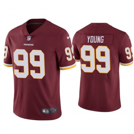 Men's Washington Redskins #99 Chase Young Red Vapor Untouchable Limited NFL Stitched Jersey