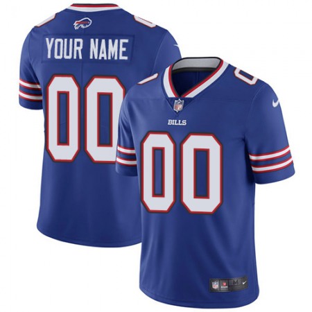 Men's Buffalo Bills Customized Royal Blue Team Color Vapor Untouchable NFL Stitched Limited Jersey
