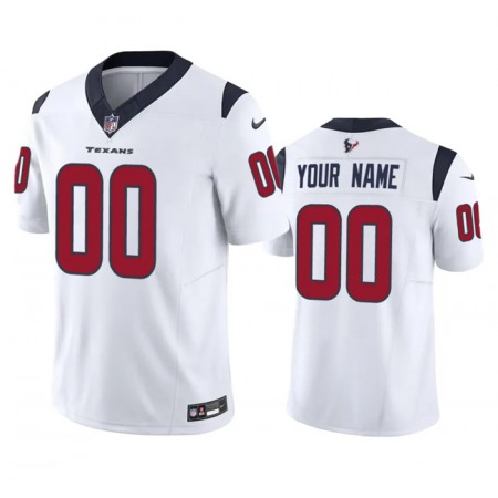 Men's Houston Texans Active Player Custom White 2023 F.U.S.E Vapor Untouchable Stitched Football Jersey