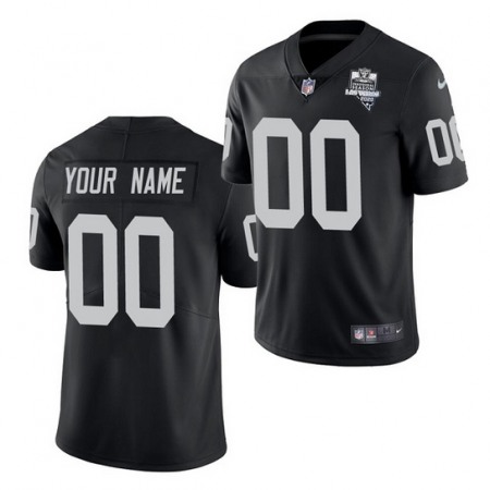 Women's Las Vegas Raiders Customized Black Inaugural Season Vapor Limited Stitched Jersey(Run Small