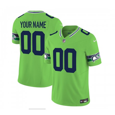 Men's Seattle Seahawks Active Player Custom 2023 F.U.S.E. Green Limited Stitched Football Jersey