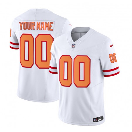 Men's Tampa Bay Buccaneers Active Player Custom 2023 F.U.S.E. White Throwback Limited Stitched Jersey