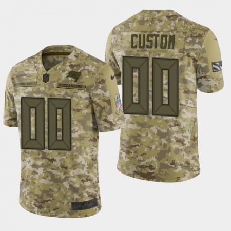 Men's Tampa Bay Buccaneers Customized Camo Salute To Service Limited Stitched NFL Jersey