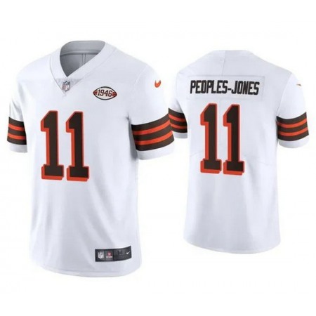 Youth Cleveland Browns #11 Donovan Peoples-Jones White 1946 Collection Vapor Untouchable Limited Stitched Jersey