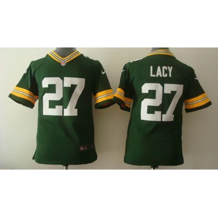 Nike Packers #27 Eddie Lacy Green Team Color Youth Stitched NFL Elite Jersey