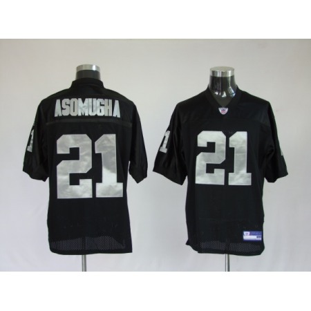 Raiders #21 Nnamdi Asomugha Black Stitched Youth NFL Jersey