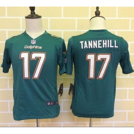 Nike Dolphins #17 Ryan Tannehill Aqua Green Team Color Youth Stitched NFL Elite Jersey