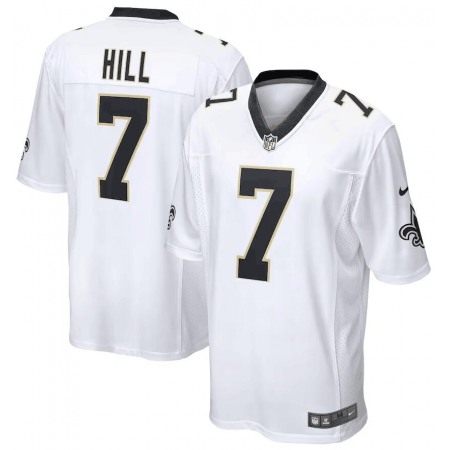 Youth New Orleans Saints #7 Taysom Hill White Limited Stitched Game Jersey