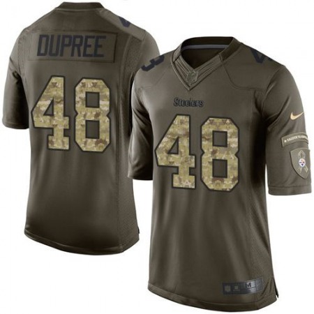 Nike Steelers #48 Bud Dupree Green Youth Stitched NFL Limited Salute to Service Jersey