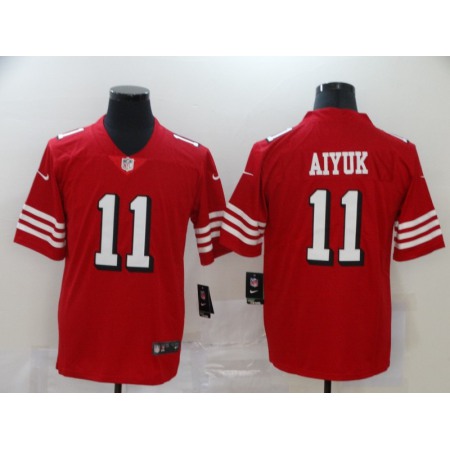 Youth NFL San Francisco 49ers #11 Brandon Aiyuk New Red Vapor Untouchable Limited Stitched Jersey