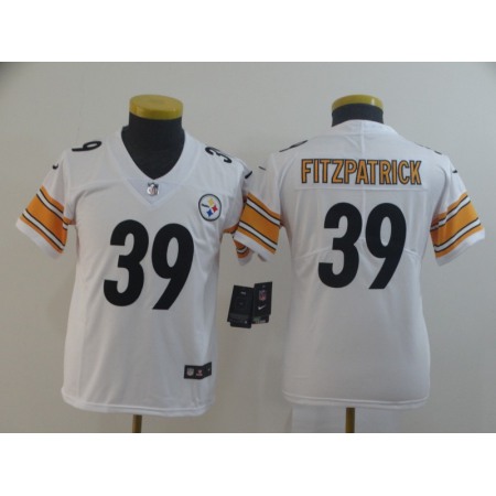 Youth Pittsburgh Steelers #39 Minkah Fitzpatrick White 2019 Vapor Untouchable Stitched NFL Jersey