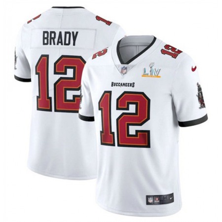 Youth Tampa Bay Buccaneers #12 Tom Brady White 2021 Super Bowl LV Limited Stitched NFL Jersey