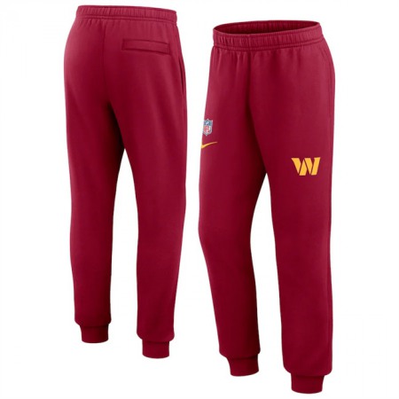 Men's Washington Commanders Burgundy Chop Block Fleece Sweatpants