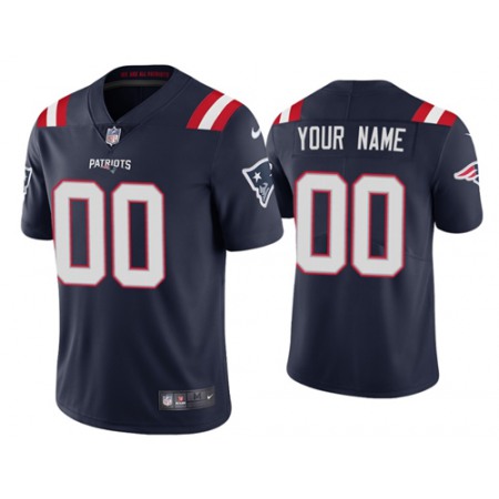 Youth New England Patriots ACTIVE PLAYER Custom Navy Vapor Untouchable Limited Stitched Jersey