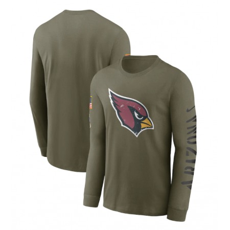 Men's Arizona Cardinals Olive 2022 Salute to Service Long Sleeve T-Shirt