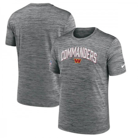 Men's Washington Commanders Gray Sideline Velocity Stack Performance T-Shirt