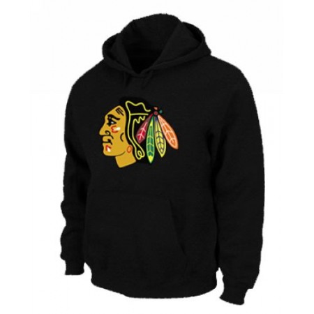 NHL Chicago Blackhawks Big & Tall Logo Pullover Hoodie Black