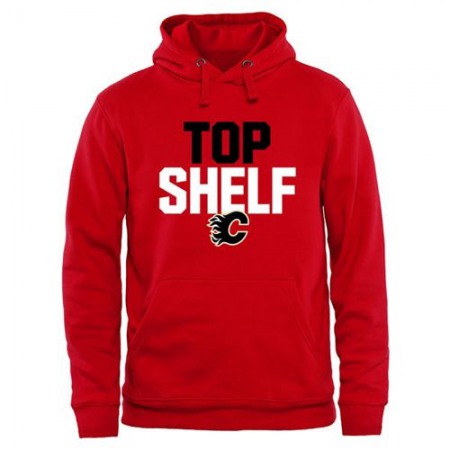 Calgary Flames Top Shelf Pullover Hoodie Red