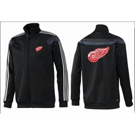 NHL Detroit Red Wings Zip Jackets Black-2