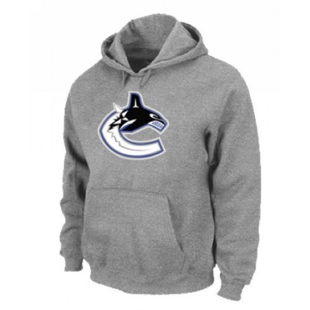 NHL Vancouver Canucks Big & Tall Logo Pullover Hoodie Grey