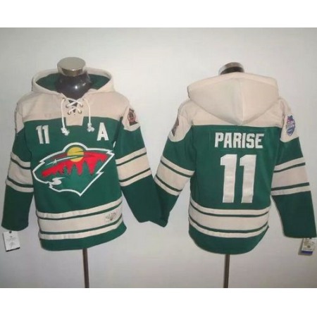 Wild #11 Zach Parise Green 2016 Stadium Series NHL Hoodie