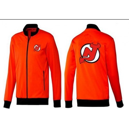 NHL New Jersey Devils Zip Jackets orange-1