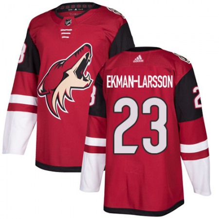 Men's Adidas Arizona Coyotes #23 Oliver Ekman-Larsson Burgundy Red 2018 Season Home Stitched NHL Jersey