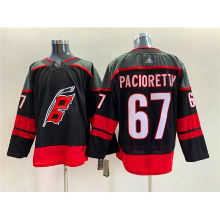 Men's Carolina Hurricanes #67 Max Pacioretty Black Stitched Jersey