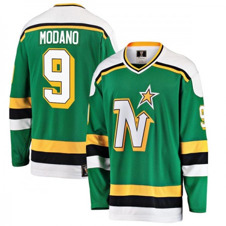 Men's Dallas Stars #9 Mike Modano Green Stitched Jersey