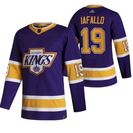 Men's Los Angeles Kings #19 Alex Iafallo Purple 2020-21 Reverse Retro Stitched Jersey