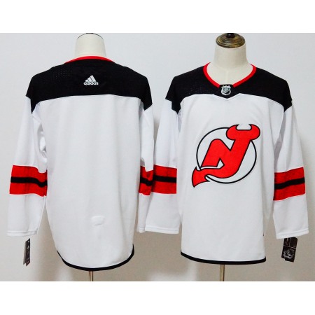 Men's Adidas New Jersey Devils White Stitched NHL Jersey
