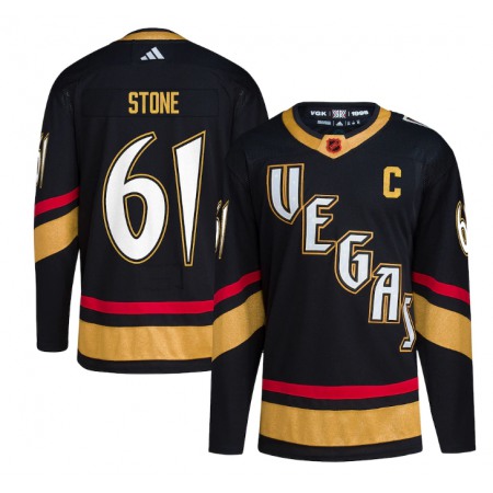 Men's Vegas Golden Knights #61 Mark Stone Black 2022-23 Reverse Retro Stitched Jersey