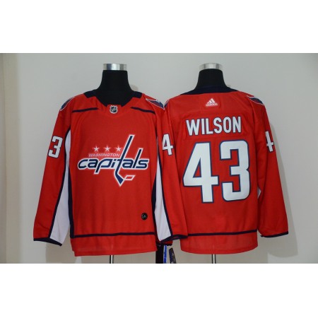 Men's Washington Capitals #43 Tom Wilson Red Stitched NHL Jersey