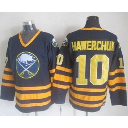 Sabres #10 Dale Hawerchuk Navy Blue CCM Throwback Stitched NHL Jersey