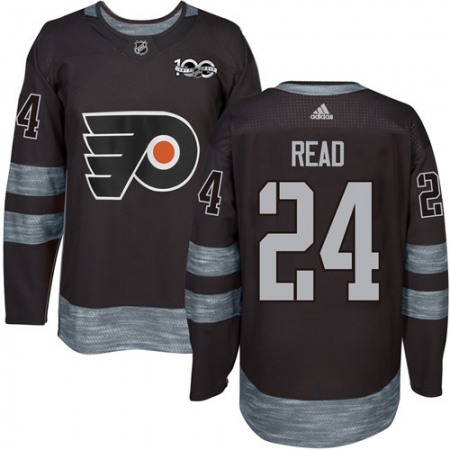 Flyers #24 Matt Read Black 1917-2017 100th Anniversary Stitched NHL Jersey