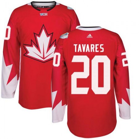 Team CA. #20 John Tavares Red 2016 World Cup Stitched NHL Jersey