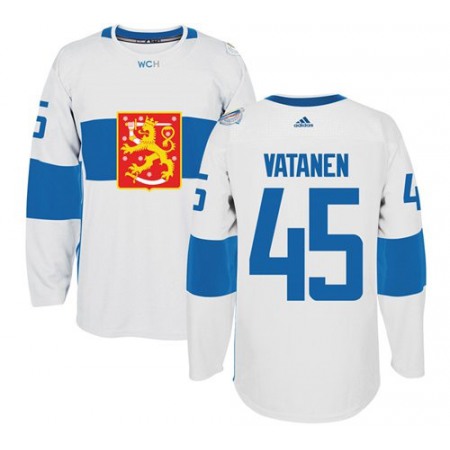 Team Finland #45 Sami Vatanen White 2016 World Cup Stitched NHL Jersey