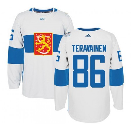 Team Finland #86 Teuvo Teravainen White 2016 World Cup Stitched NHL Jersey