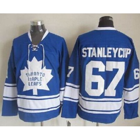 Maple Leafs #67 Stanley Cup Blue CCM Throwback Stitched NHL Jersey