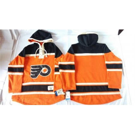 Flyers Blank Orange Sawyer Hooded Sweatshirt Stitched NHL Jersey