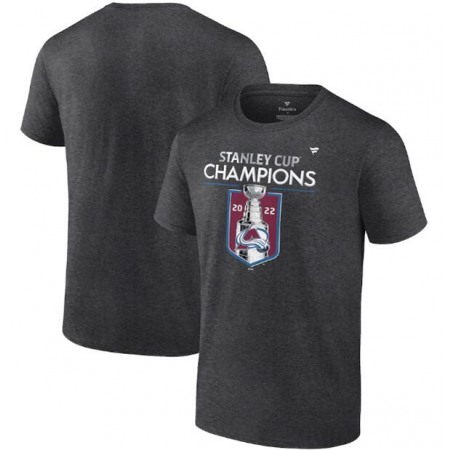 Men's Colorado Avalanche Charcoal 2022 Stanley Cup Champions Locker Room T-Shirt