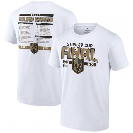 Men's Vegas Golden Knights White 2023 Stanley Cup Final Roster T-Shirt