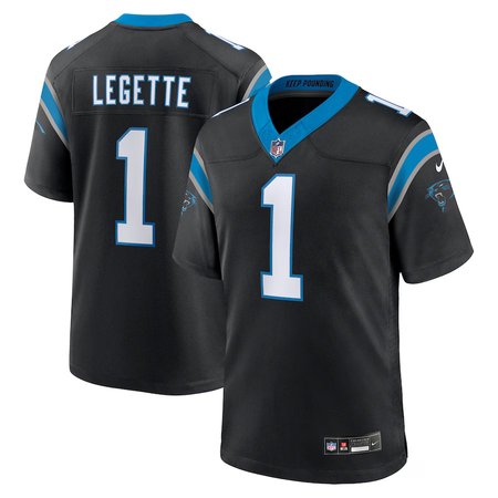 Men's Carolina Panthers Xavier Legette Nike Black 2024 NFL First Round Pick Player F.U.S.E. Vapor Untouchable Limited Stitched Football Jersey