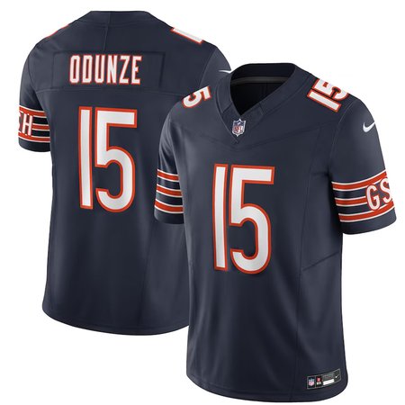 Men's Chicago Bears Rome Odunze Nike Navy 2024 NFL Draft First Round Pick Player F.U.S.E. Vapor Untouchable Limited Stitched Football Jersey