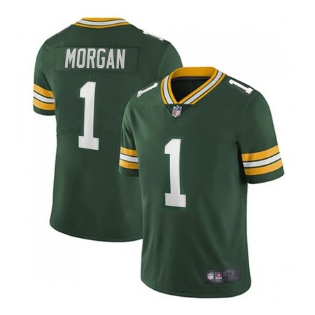 Men's Green Bay Packers Jordan Morgan Nike Green 2024 NFL Draft First Round Pick Player F.U.S.E. Vapor Untouchable Limited Stitched Football Jersey