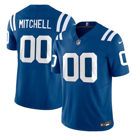 Men's Indianapolis Colts Adonai Mitchell Nike Royal 2024 NFL Draft Player F.U.S.E. Vapor Untouchable Limited Stitched Football Jersey