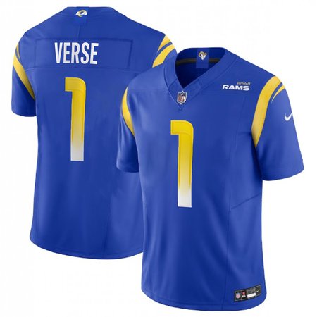 Men's Los Angeles Rams Jared Verse Nike Royal 2024 NFL Draft First Round Pick Player F.U.S.E. Vapor Untouchable Limited Stitched Football Jersey