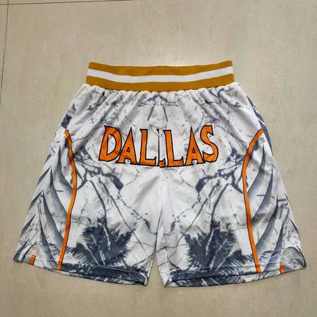 Dallas Mavericks White Shorts