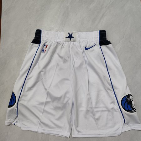 Dallas Mavericks White Shorts